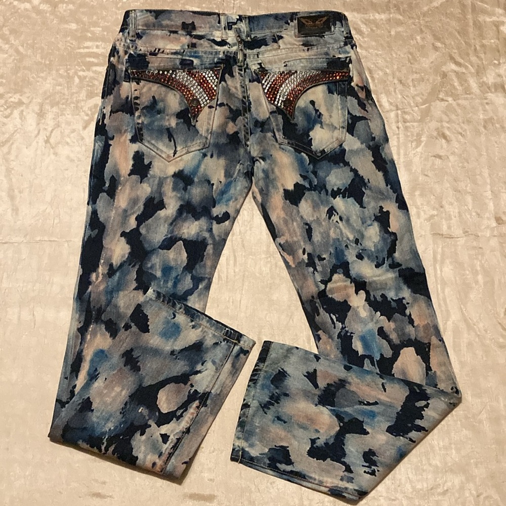 Robin's Jeans Motor Snake Denim Jeans Sz 34x34 - Gem